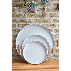 Set de tavi, Hermia, 289ALV1110, Dimensiune: 37 x 37 cm x 2 cm (1 bucată), Alb imagine