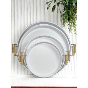 Set de tavi, Hermia, 289ALV1111, Dimensiune: 37 x 37 cm x 2 cm (1 bucată), Alb imagine