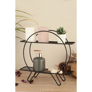 Raft de perete, Halka D2K, 35x33x10 cm, Negru imagine