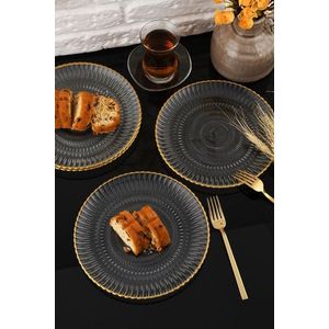 Set platouri servire desert, Hermia, 330SBL1102, Transparent imagine