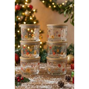 Set recipiente depozitare, Hermia, 409PBH1418, Capac din bambus: (6 bucăți), Transparent imagine