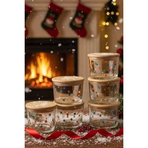 Set recipiente depozitare, Hermia, 409PBH1421, Capac din bambus: (6 bucăți), Transparent imagine