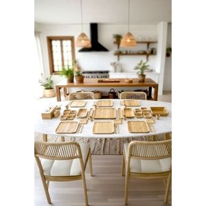 Set de mic dejun, Hermia, 430KSV4401, Farfurie: 24, 5 x 24 cm (6 bucăți), Natural imagine