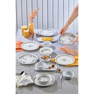 Set de mic dejun, Hermia, 430KSV6137, Platou: 22 x 11 x 3, 5 cm (2 bucăți), Multicolor imagine