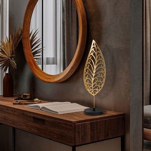 Decoratiune, Dm-002, 49x15x13 cm, Aur/Negru imagine