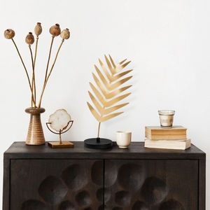 Decoratiune, Dm-004, 41x20x13 cm, Aur/Negru imagine