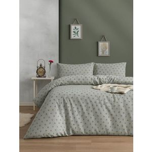 Lenjerie de pat dubla 3 piese, L'essentiel Maison, Olive, Verde imagine