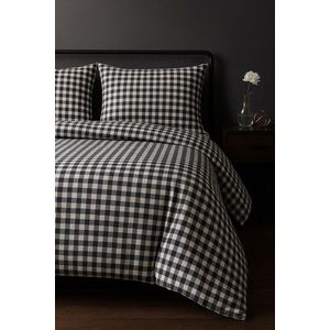 Lenjerie de pat pentru o persoana 2 piese, L'essentiel Maison, Petibor, Negru / Alb / imagine