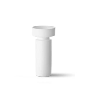 Suport lumanare, DKR0467, 13x13x30 cm, Alb imagine