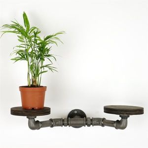 Suport pentru ghivece, BORURAF260, 41x20x8 cm, Argintiu imagine