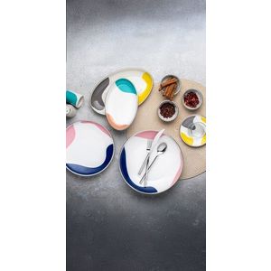 Set de mic dejun, Hermia, 868ARY1101, Platou mic: 20 cm (2 bucăți), Multicolor imagine
