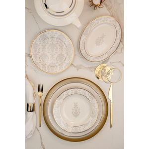 Serviciu de masa, Hermia, 710KTP3705, Farfurie adâncă: 23 cm (12 bucăți), Multicolor imagine