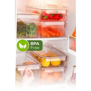 Set organizatoare frigider, Hermia, 964FRM3437, Transparent imagine