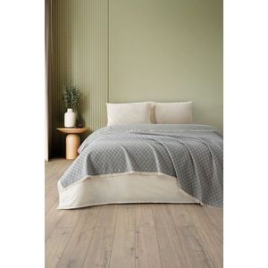 Set cuvertura pique dubla, L'essentiel Maison, Lapis, Gri imagine