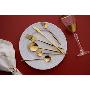 Set tacamuri, Hermia, 196RWE1807, Furculiță de masă: (6 bucăți), Auriu imagine