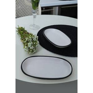 Set platouri servire, Hermia, 275KRM2496, Antibacterian, Alb mat imagine