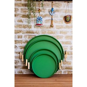 Set de tavi, Hermia, 289ALV1114, Dimensiune: 37 x 37 cm x 2 cm (1 bucată), Verde imagine
