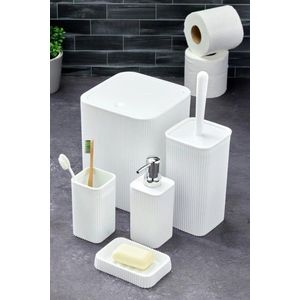 Set de baie, L'essentiel Maison, PZR-061, Alb imagine