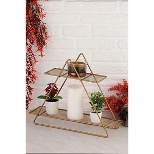 Raft de perete, Piramit D2K, 35x31x11 cm, Maro antichizat imagine