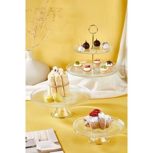 Set servire alimente, Hermia, 337GLZ1158, Suport: 28 cm (1 bucată), Transparent imagine