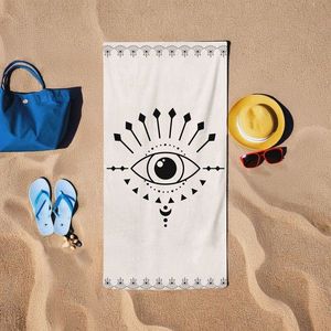 Prosop de plaja, L'essentiel Maison, BT2023014, 75x150 cm, Crem imagine