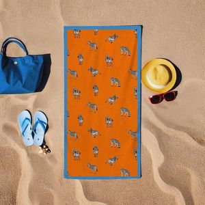 Prosop de plaja, L'essentiel Maison, BT2023004, 75x150 cm, Portocaliu imagine