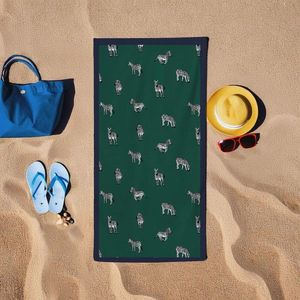 Prosop de plaja, L'essentiel Maison, BT2023003, 75x150 cm, Verde imagine