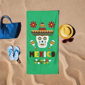 Prosop de plaja, L'essentiel Maison, BT20215025, 75x150 cm, Verde imagine