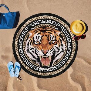 Prosop de plaja, L'essentiel Maison, BTR20217013, 150x150 cm, Multicolor imagine