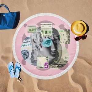 Prosop de plaja, L'essentiel Maison, BTR20217002, 150x150 cm, Multicolor imagine