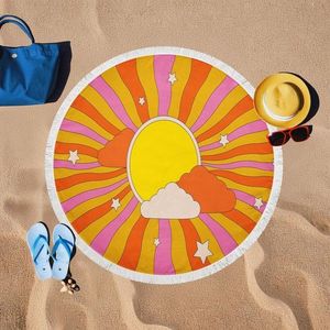 Prosop de plaja, L'essentiel Maison, BTR20217018, 150x150 cm, Multicolor imagine