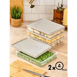 Set recipiente depozitare, Hermia, 452PTR1150, Crem imagine