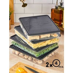 Set recipiente depozitare, Hermia, 452PTR1151, Antracit imagine