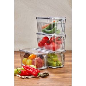 Set recipiente depozitare, Hermia, 452PTR1164, Transparent imagine