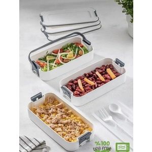 Cutie pentru pranz, Hermia, 452PTR1172, Alb imagine