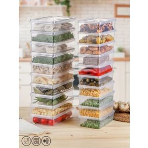 Set recipiente depozitare, Hermia, 452PTR1185, Transparent imagine