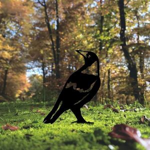 Obiect decorativ de grădină, Bird 01, 50x27 cm, Negru imagine