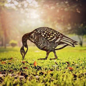 Obiect decorativ de grădină, Goose -A 02, 44x50 cm, Multicolor imagine