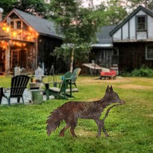 Obiect decorativ de grădină, Fox -A 01, 48x50 cm, Multicolor imagine