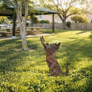 Obiect decorativ de grădină, Cat -A 01, 49x24 cm, Multicolor imagine