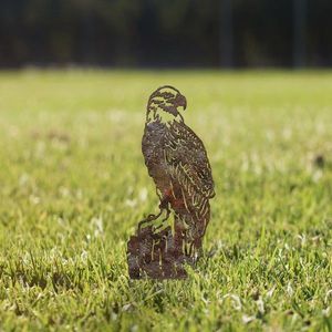 Obiect decorativ de grădină, Spy 02, 40x36 cm, Maro antichizat imagine