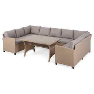 Set mobilier pentru gradina/terasa I, 4 piese, Baxter, natur/bej imagine