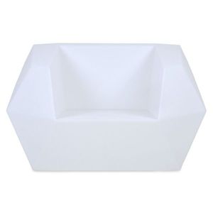 Fotoliu, Nola, L.120 l.100 H.71 cm, polipropilena, alb imagine