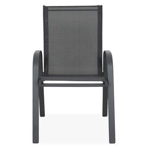 Scaun suprapozabil Basic, 54x73.5x90.5 cm, otel, antracit imagine
