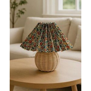 Lampa de masa, Opviq, 751ARL1134, Metal acoperit cu lemn, Multicolor / Bej imagine