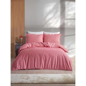 Lenjerie de pat dubla, L'essentiel Maison, Veronika, Rosu imagine