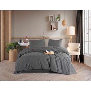 Lenjerie de pat dubla, L'essentiel Maison, Livre, Antracit imagine