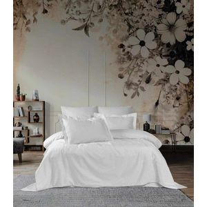 Lenjerie de pat dubla, L'essentiel Maison, Zebra, Alb imagine