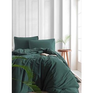 Lenjerie de pat dubla, L'essentiel Maison, Ephesus, Verde inchis imagine