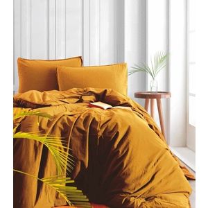 Lenjerie de pat dubla, L'essentiel Maison, Ephesus, Galben mustar imagine